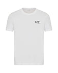 EA7 By Emporio Armani Logo Pure Cotton Athleisure T-Shirt - White