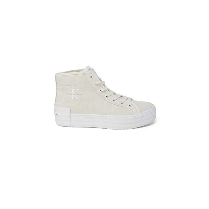 Calvin Klein Jeans Logo Canvas High Top Lace-Up Sneakers