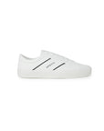 Armani Exchange Logo Leather Low Top Lace-Up Sneakers