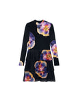 Desigual Floral Long Sleeve Tiered Mini Dress