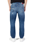 Tommy Hilfiger Jeans Logo Ripped & Distressed Dark Wash Regular Fit Jeans