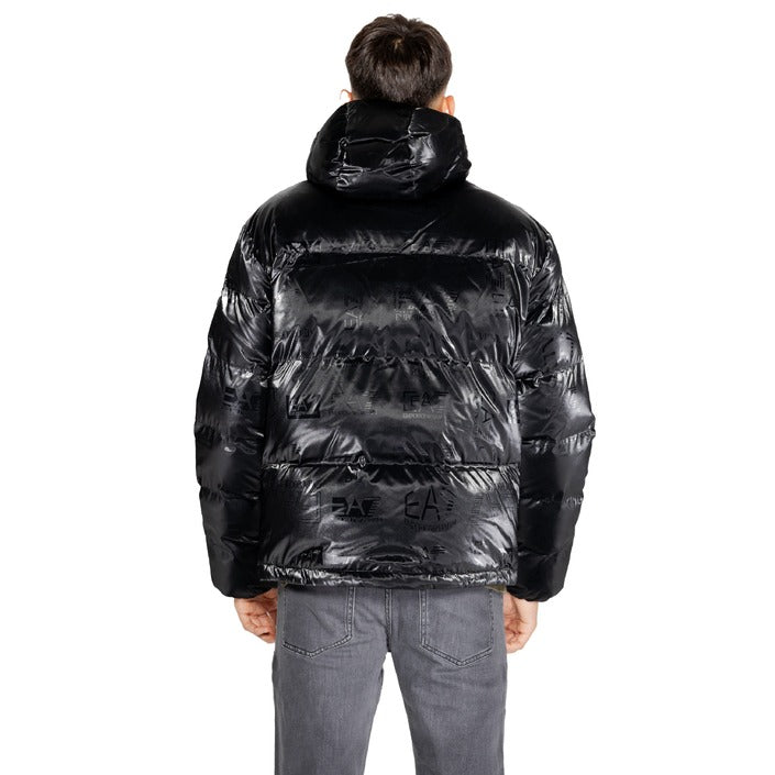 EA7 By Emporio Armani Logo Puffer Hooded Jacket