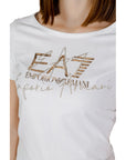 EA7 By Emporio Armani Logo Cotton-Blend Athleisure T-Shirt