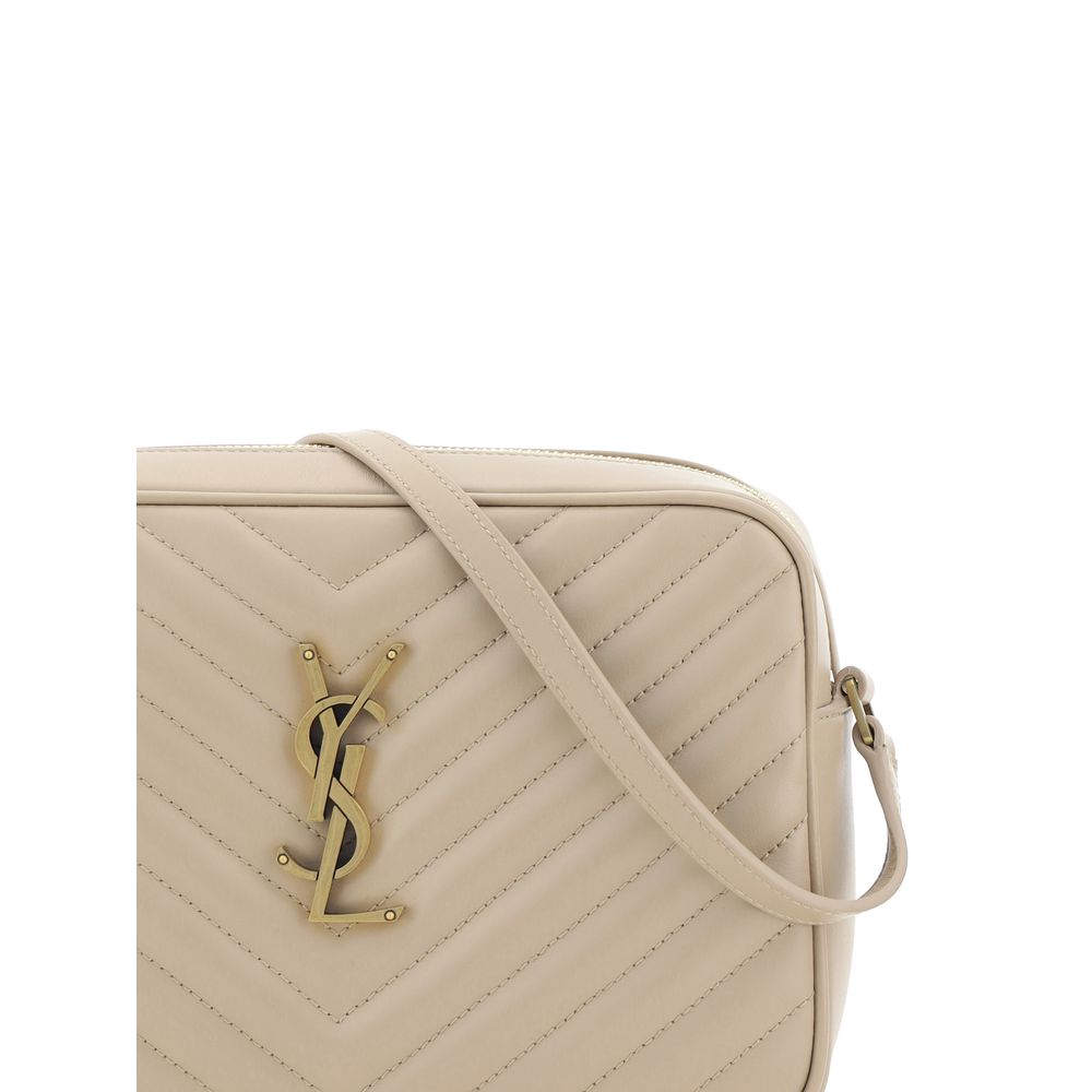 YSL Lou Lou Leather Chevron Shoulder Bag