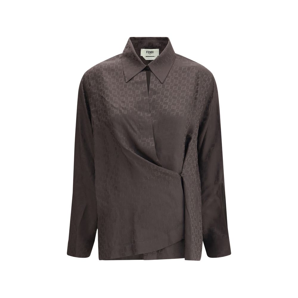 Fendi Silk Jacquard Shirt