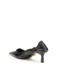 Prada Black Leather Kitten Heel Pumps
