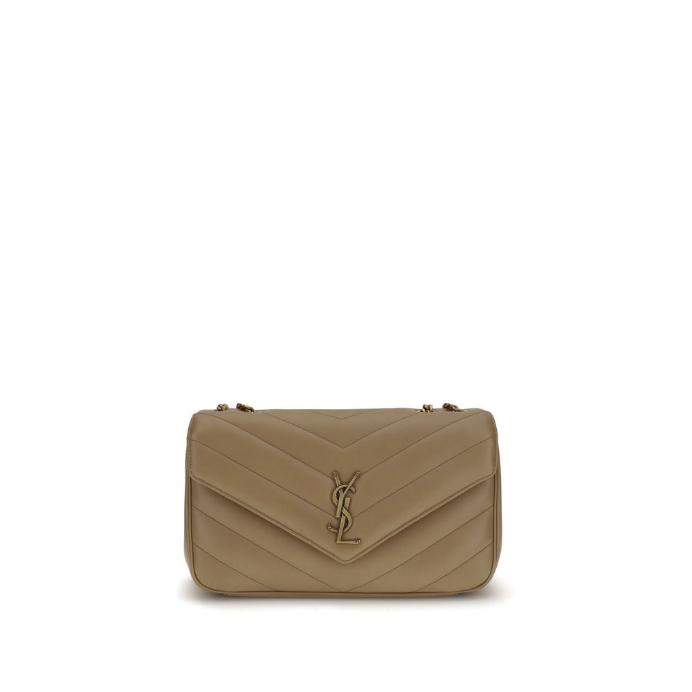 YSL Lou Lou Leather Chevron Quilted Shoulder Bag