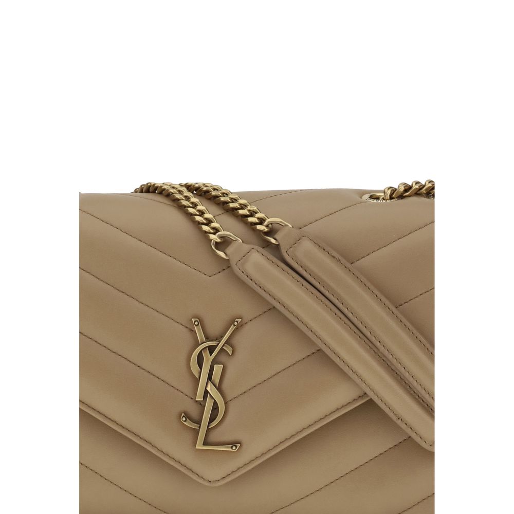 YSL Lou Lou Leather Chevron Quilted Shoulder Bag