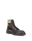 Burberry Rogue Leather Combat Ankle Boots