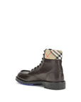 Burberry Rogue Leather Combat Ankle Boots