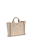 Chloé Top Handle Canvas Tote Bag
