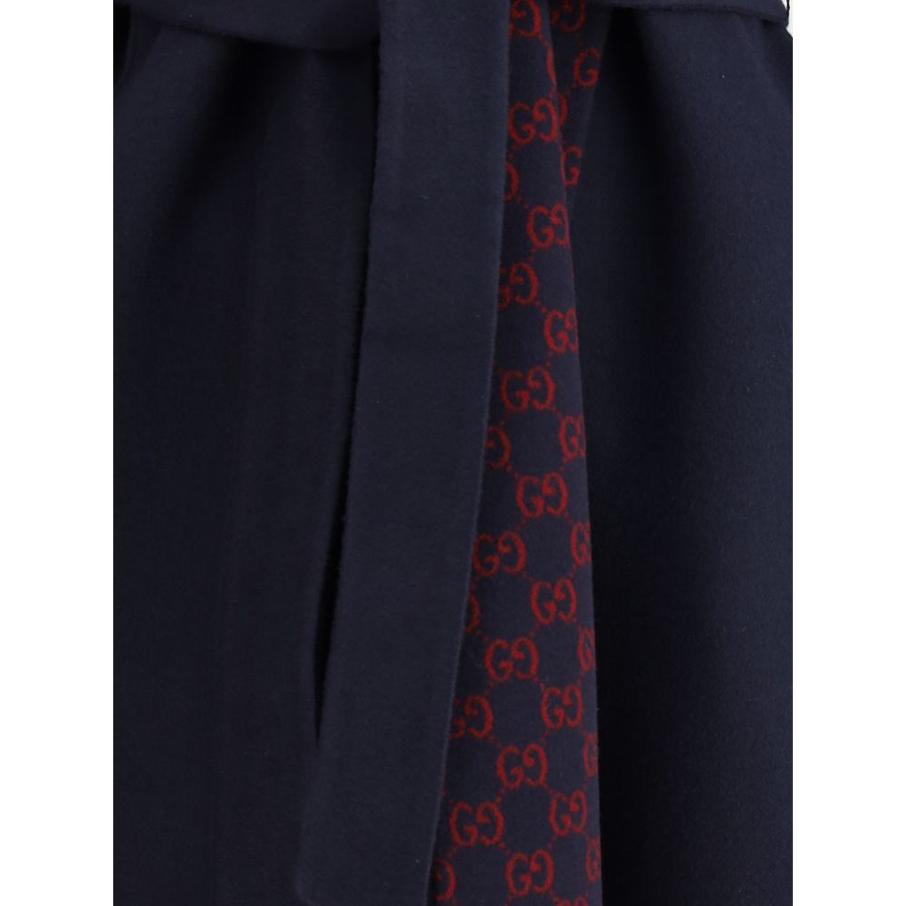 Gucci GG Monogram Hooded Wool coat