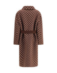 Gucci GG Monogram Silk-Wool reversible Coat