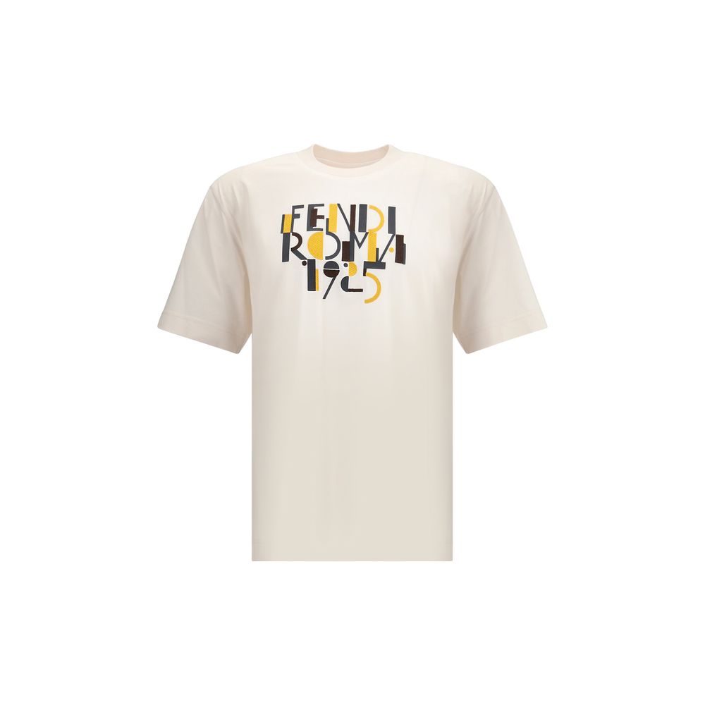 Fendi Logo Cotton T-Shirt