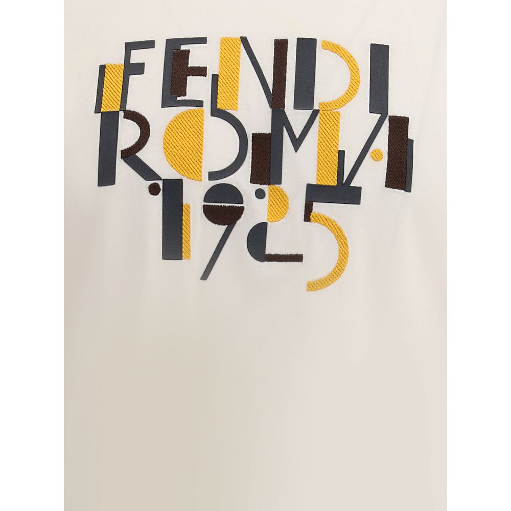 Fendi Logo Cotton T-Shirt