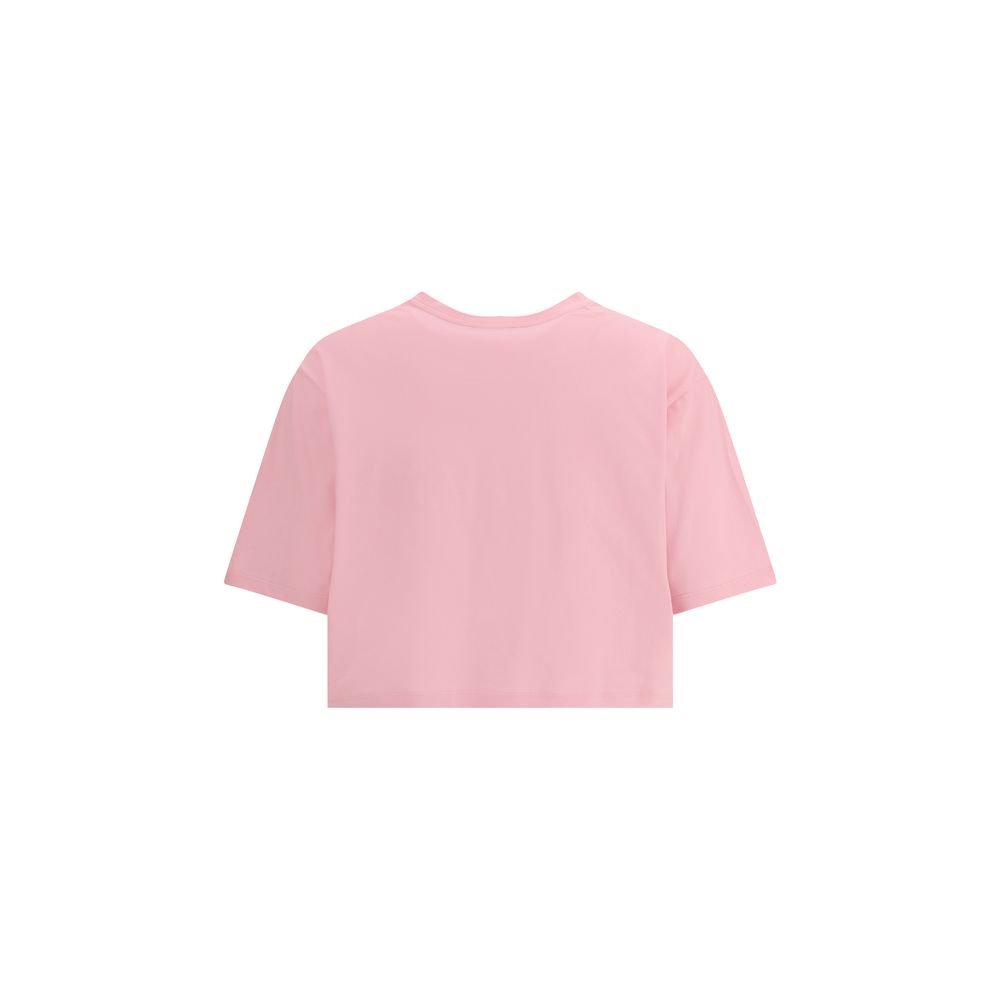 Balmain Logo Cropped Cotton T-Shirt
