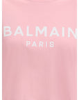 Balmain Logo Cropped Cotton T-Shirt