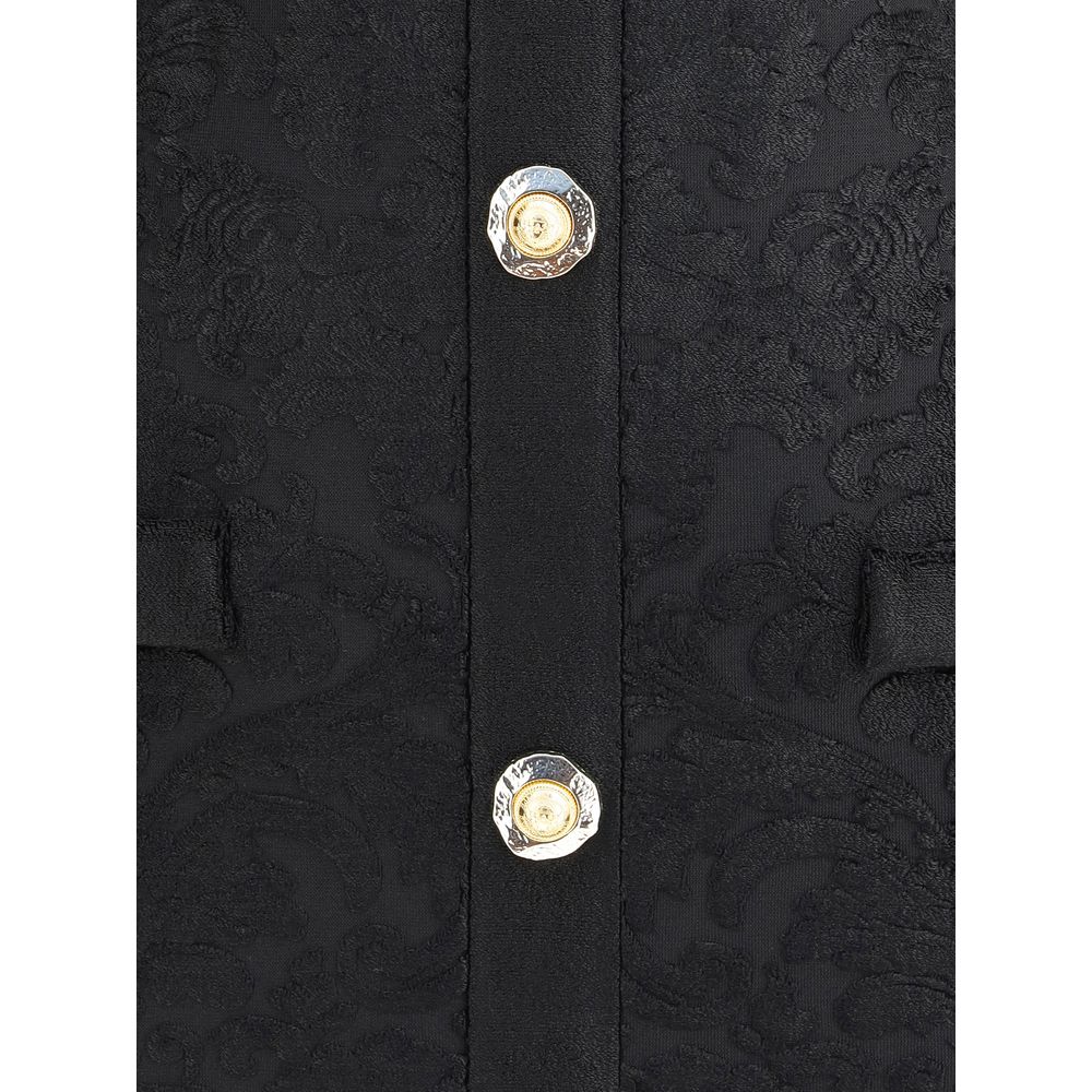 Balmain Halter Baroque Mini  Dress