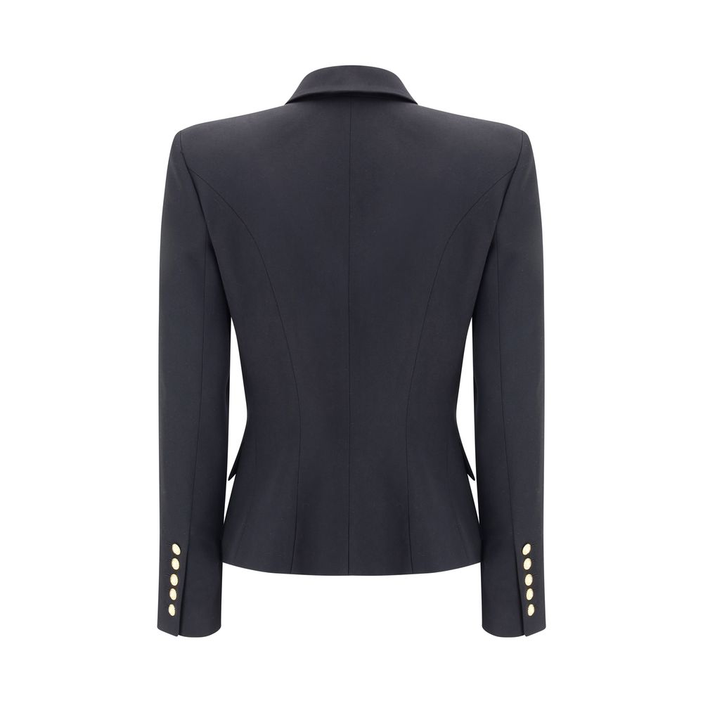 Balmain Double-Breasted Black Wool Blazer