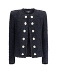 Balmain Spencer Black Tweed Jacket