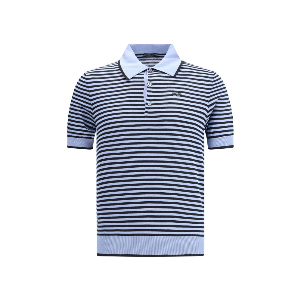 Prada Striped Polo Shirt