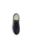 Prada Logo Leather Low Top Lace-Up Sneakers