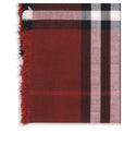 Burberry Checkered Reversible Wool and Silk Scarf