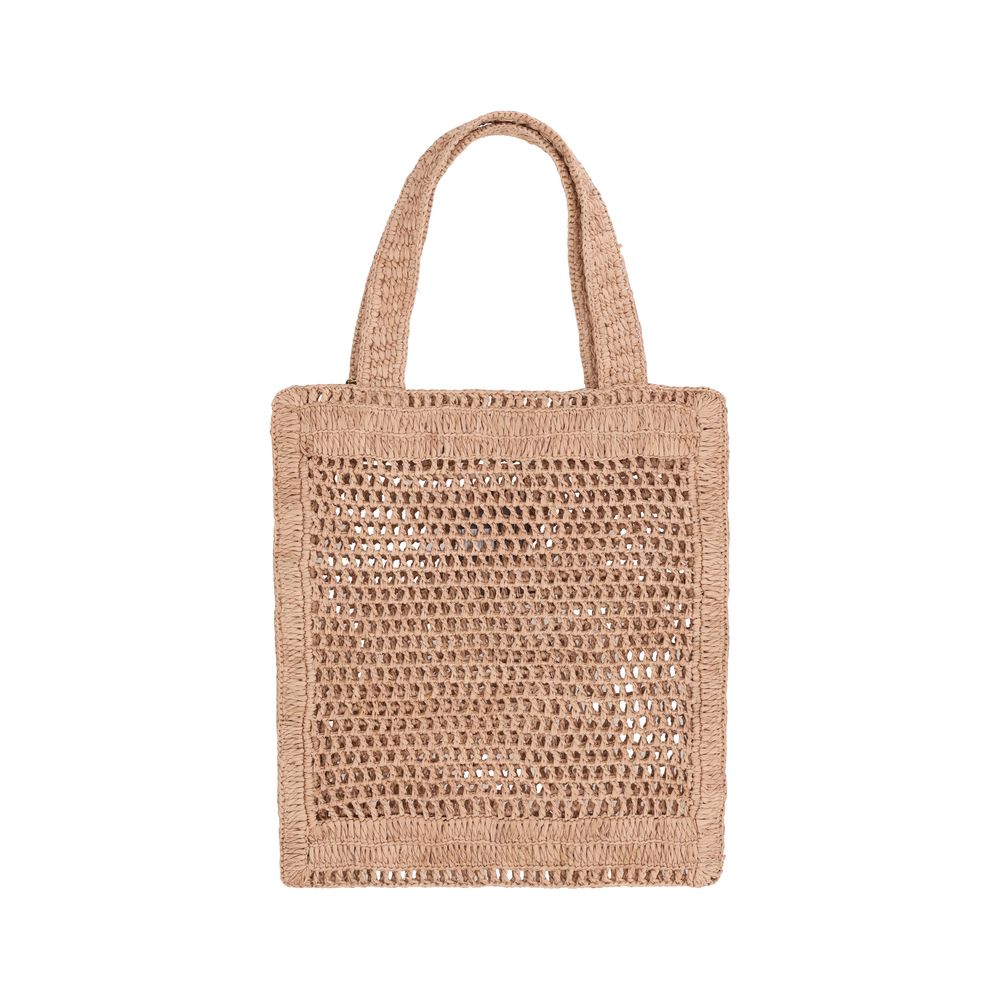 Chloé Summer Banana Raffia Tote Bag