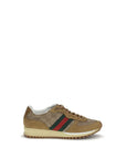 Gucci Leather Low Top Lace-Up Sneakers
