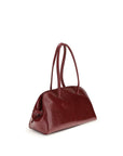 Jacquemus Leather Bowling Bag Ox Blood Red