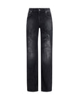Balenciaga Straight Leg Regular Fit Dark Wash Jeans