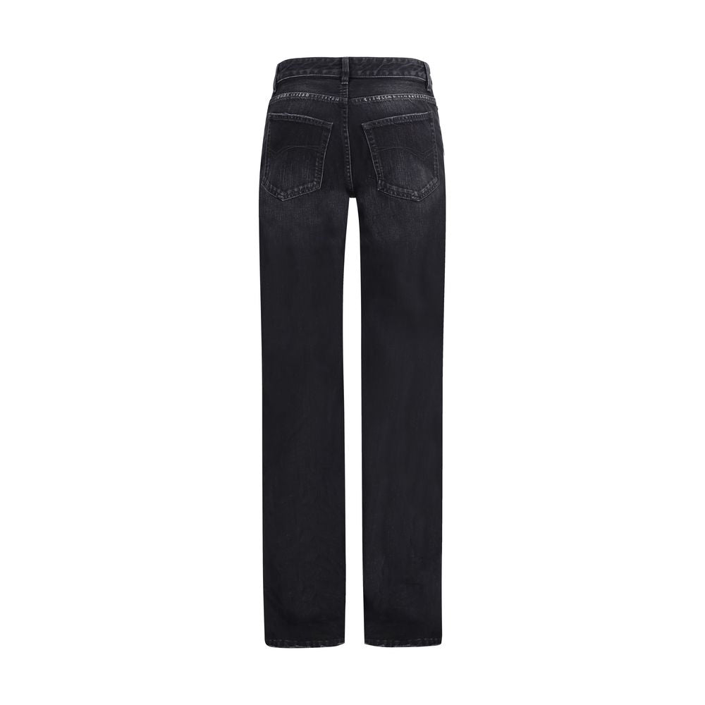 Balenciaga Straight Leg Regular Fit Dark Wash Jeans