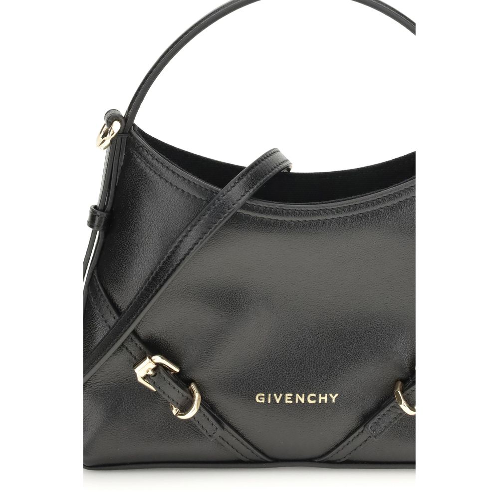 Givenchy Black Leather Voyou Mini Top Handle Shoulder Bag