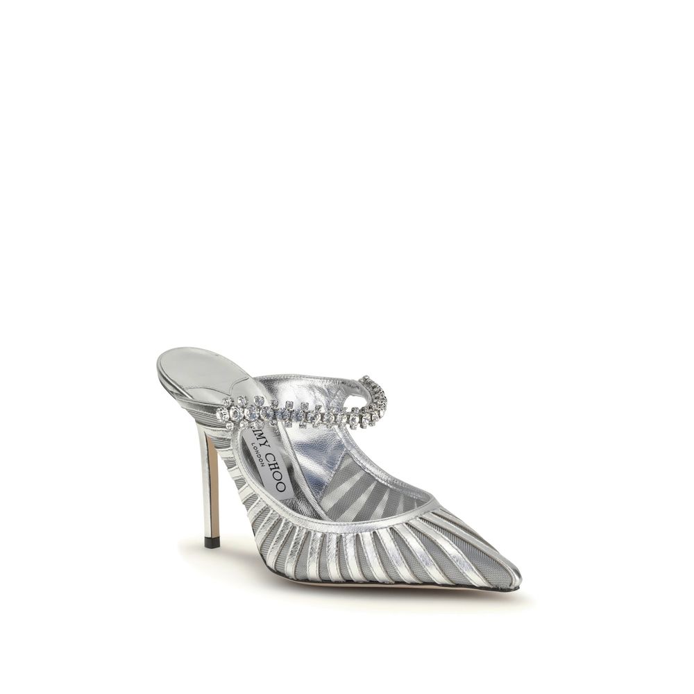 Jimmy Choo Bing 100 Mules With Crystal Strap
