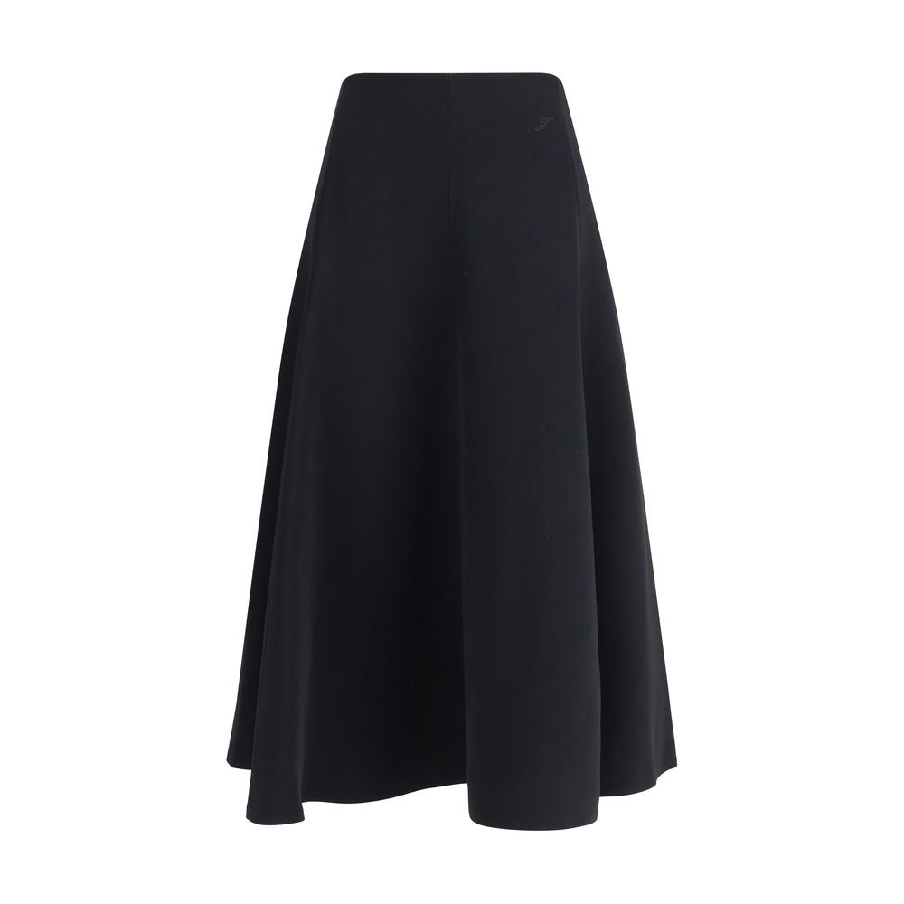 Jacquemus Black A-Line Skirt
