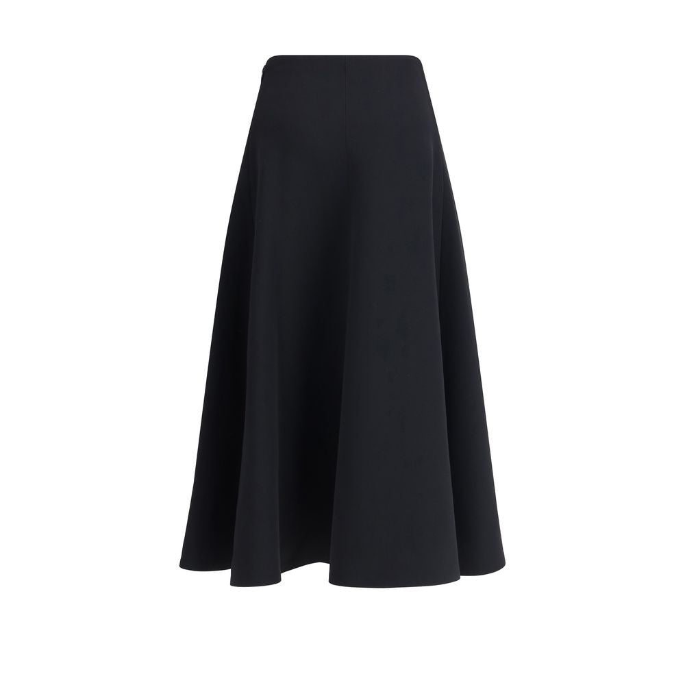 Jacquemus Black A-Line Skirt