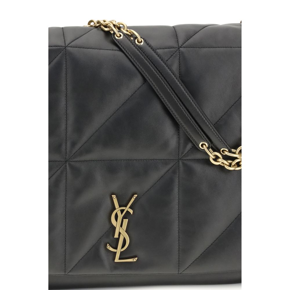 Saint Laurent Large Jamie Black Leather Shoulder Bag