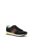 Gucci Leather Low Top Lace-Up Sneakers