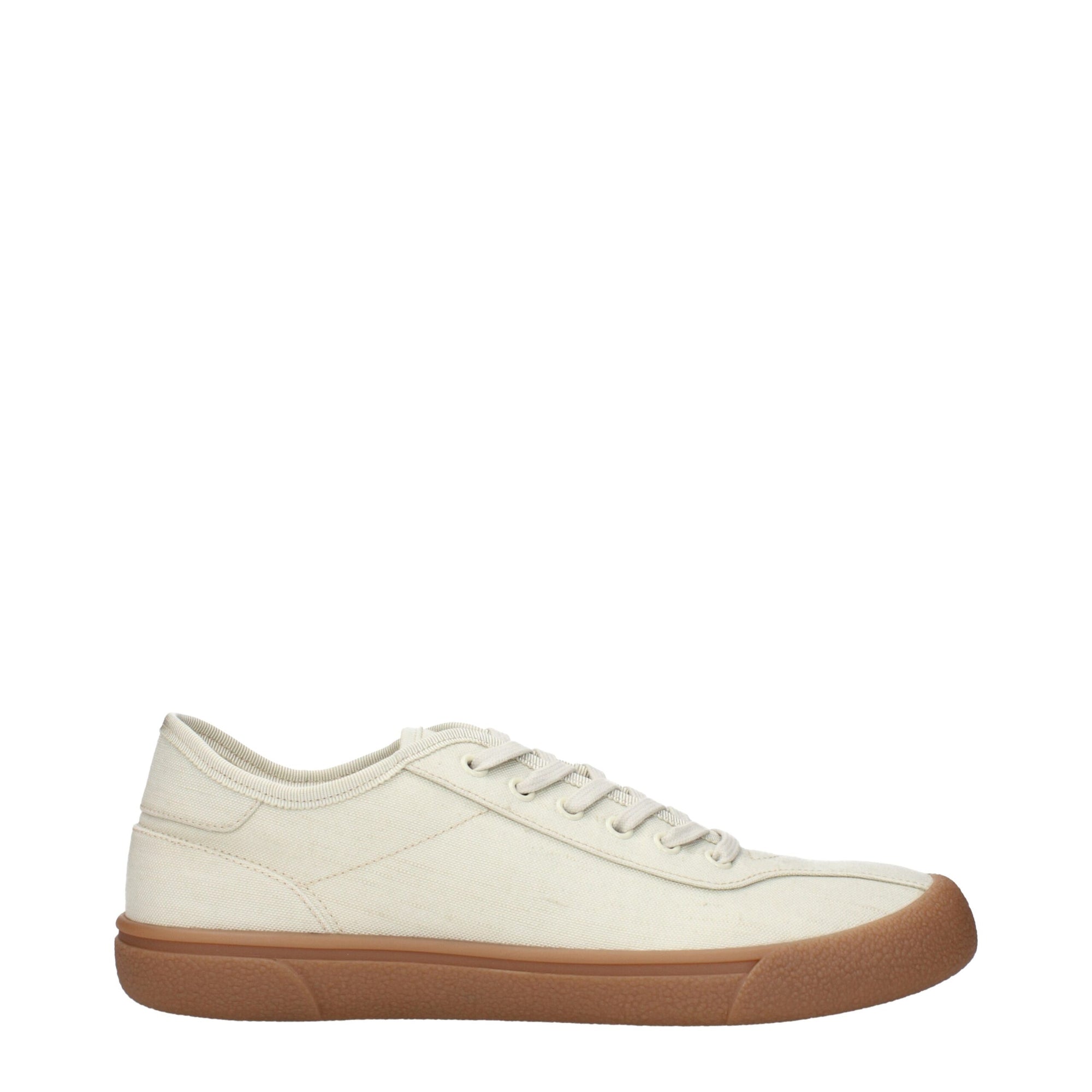 The Row Canvas Low Top Sneakers - Off White