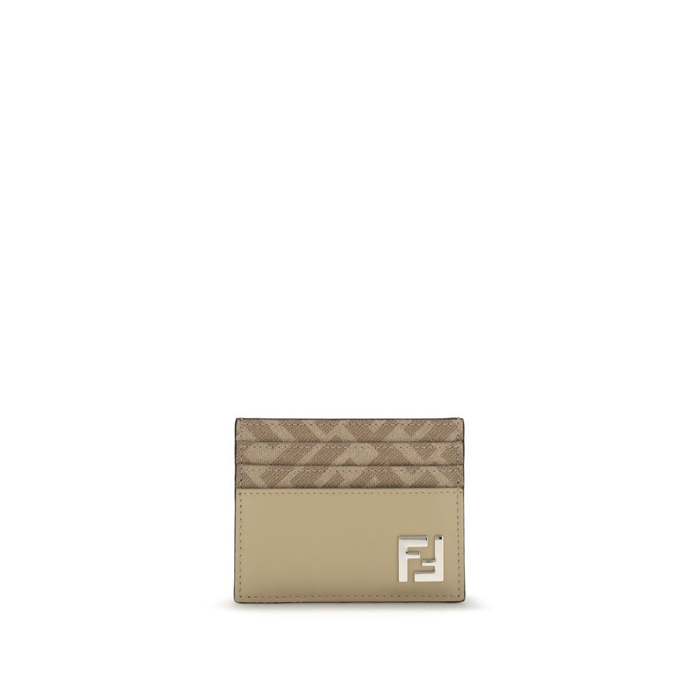 Fendi Monogram Leather Card Holder