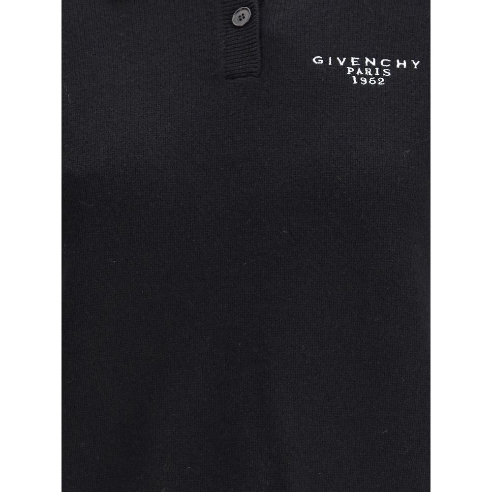Givenchy Wool-Cashmere Cropped Winter Polo