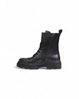 Furla Minimalist Leather Tactical Lace-Up Ankle Boots