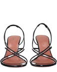 Amina Muaddi Lena Slingback Heels - Black