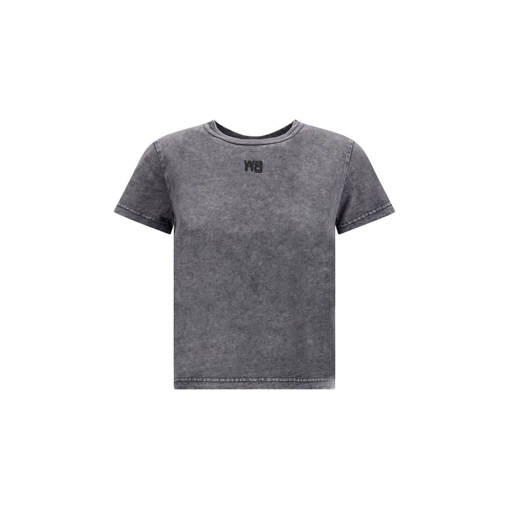 Alexander Wang Gray/Grey Crewneck T-Shirt