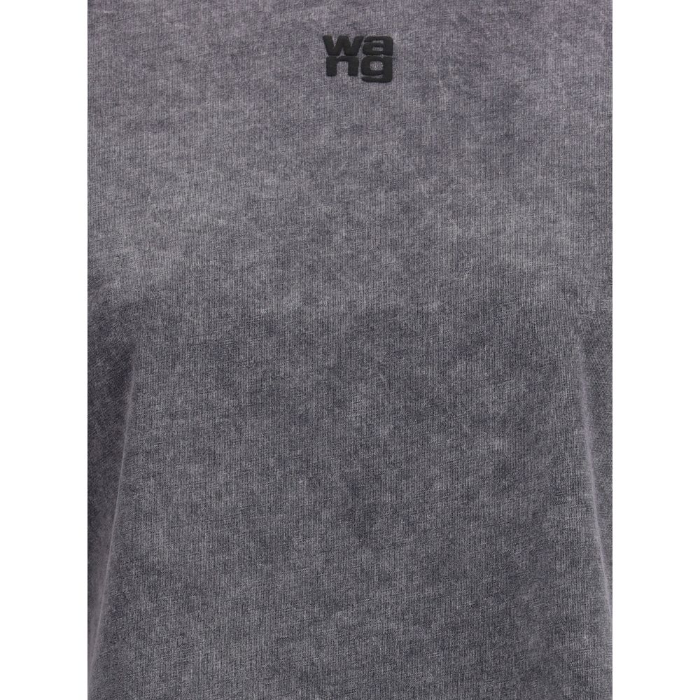 Alexander Wang Gray/Grey Crewneck T-Shirt