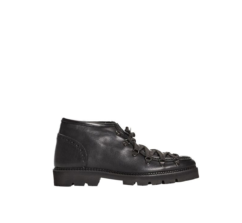 Roberto Pepe Luxury Leather Lace-Up Boots - Made In Italy