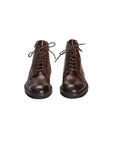 Roberto Pepe Luxury Leather Lace-Up Boots - Dark Brown