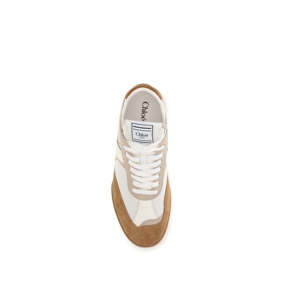 Chloé Kick Leather Low Top Sneakers