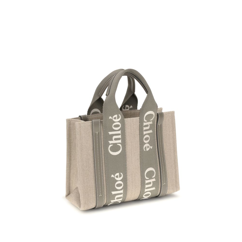 Chloé Top Handle Woody Tote Bag