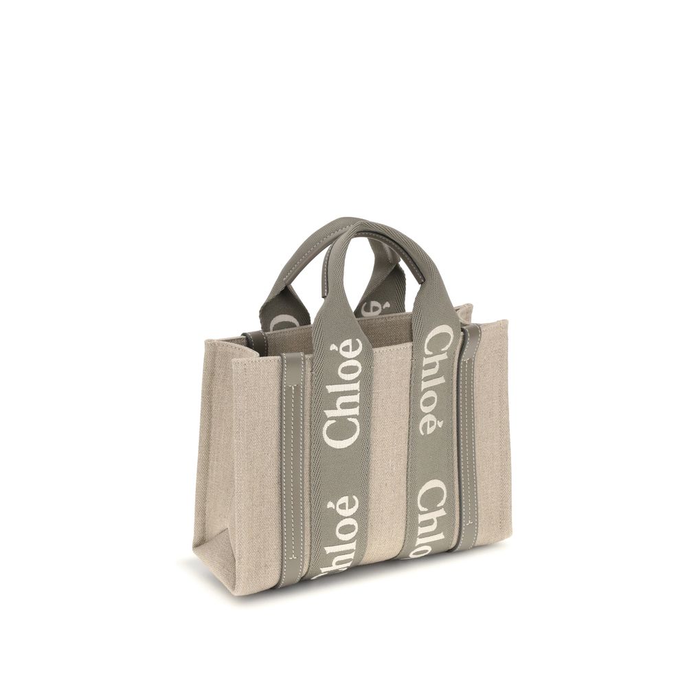 Chloé Top Handle Woody Tote Bag